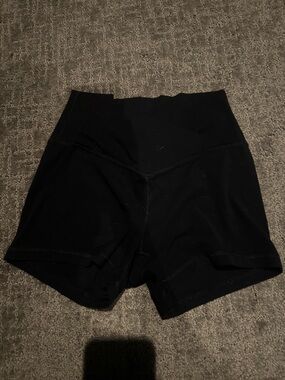 High-Rise Black Women’s Workout Shorts